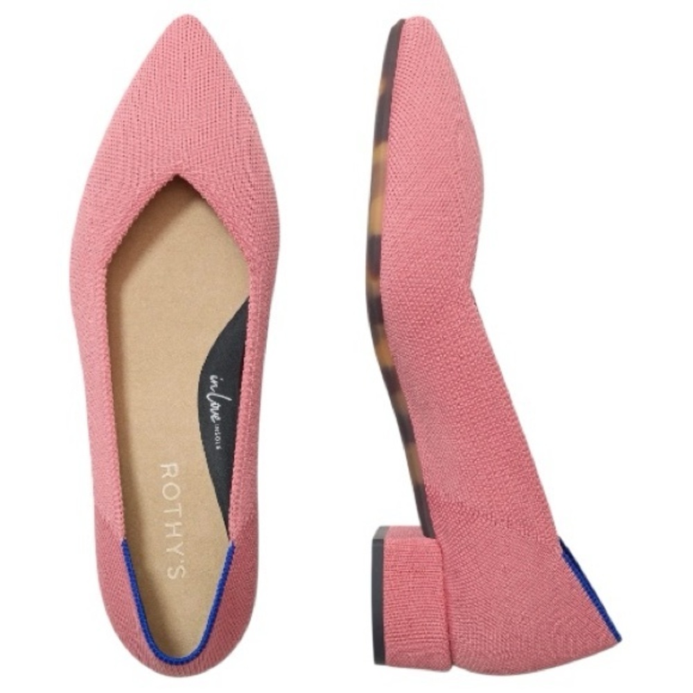 Rothy's The High Point Shoes in Tulip Pink, Size 10.5 US, NWOT